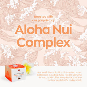 Applying Hanalei Kona Kona Peptide Eye Cream to eye area for smoothing benefits