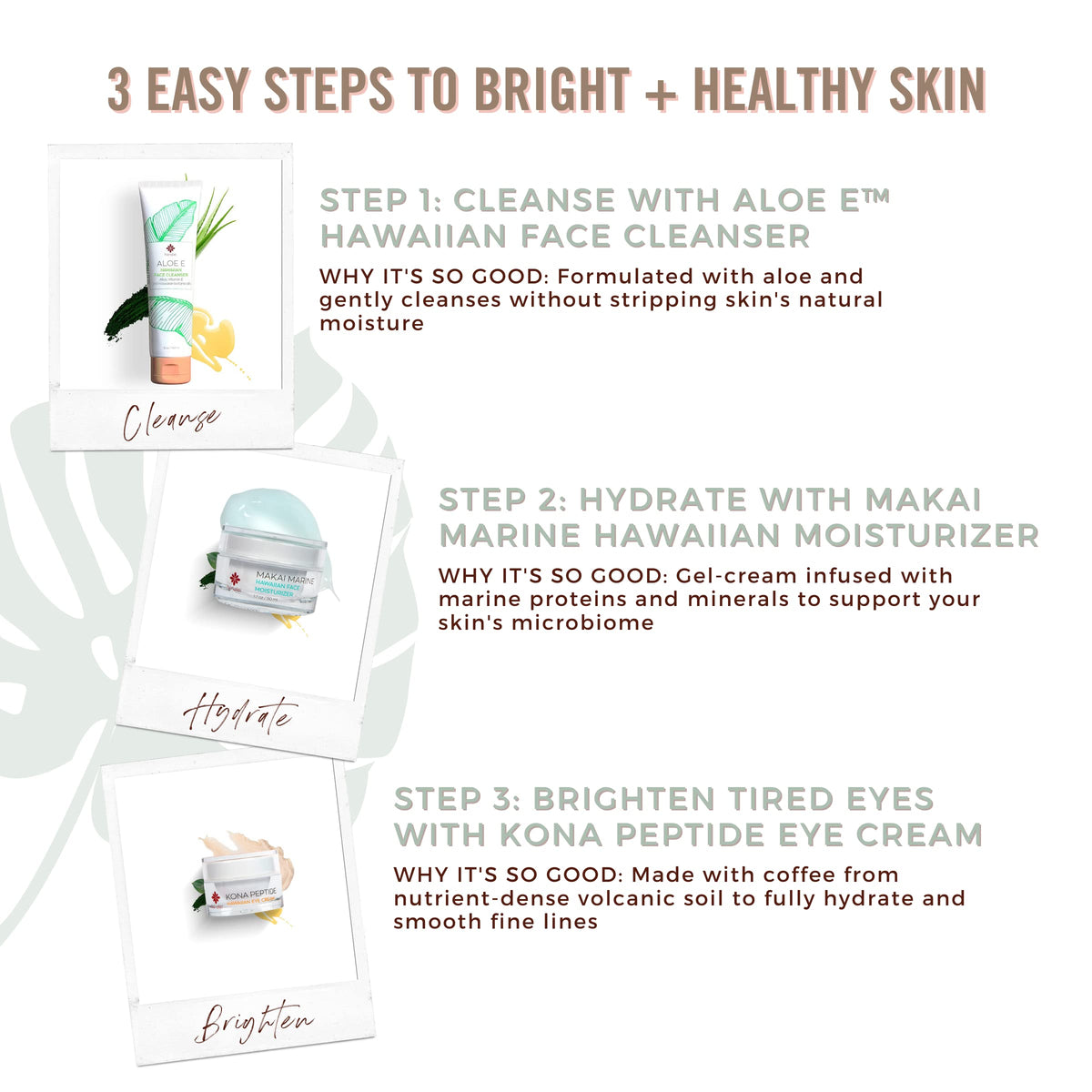 Packaging box of Hanalei Kona Peptide Eye Cream indicating cruelty-free vegan brand
