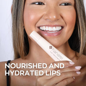 Soft, hydrated lips after using Hanalei Lip Care Duo