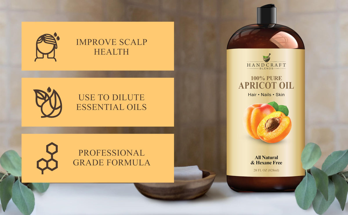 Handcraft Blends Apricot Kernel Oil massage helps skin feel relaxed.