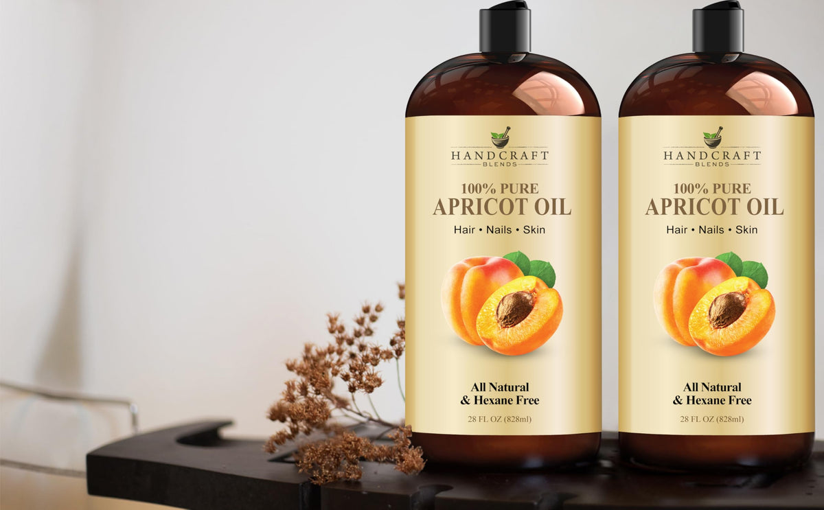 Handcraft Blends Apricot Kernel Oil pour enables easy dilution with essential oils.