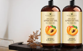 Handcraft Blends Apricot Kernel Oil pour enables easy dilution with essential oils.