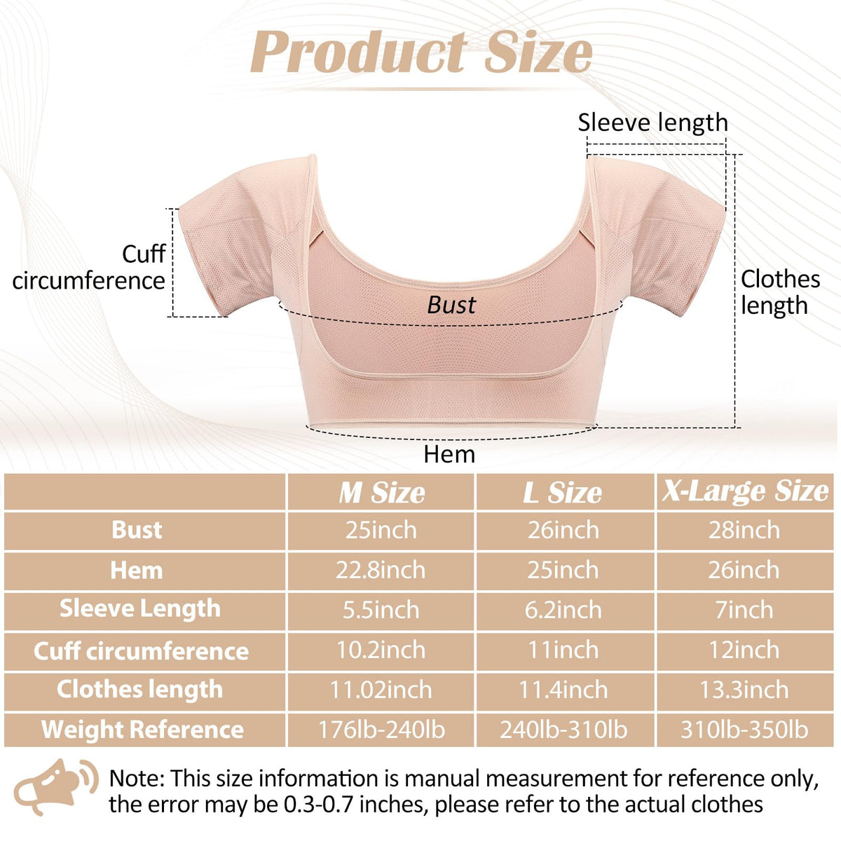 Handepo underarm sweat vest in black, front view, breathable support for workouts.