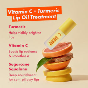 Handmade Heroes clear lip gloss for lightweight moisture and brightness.