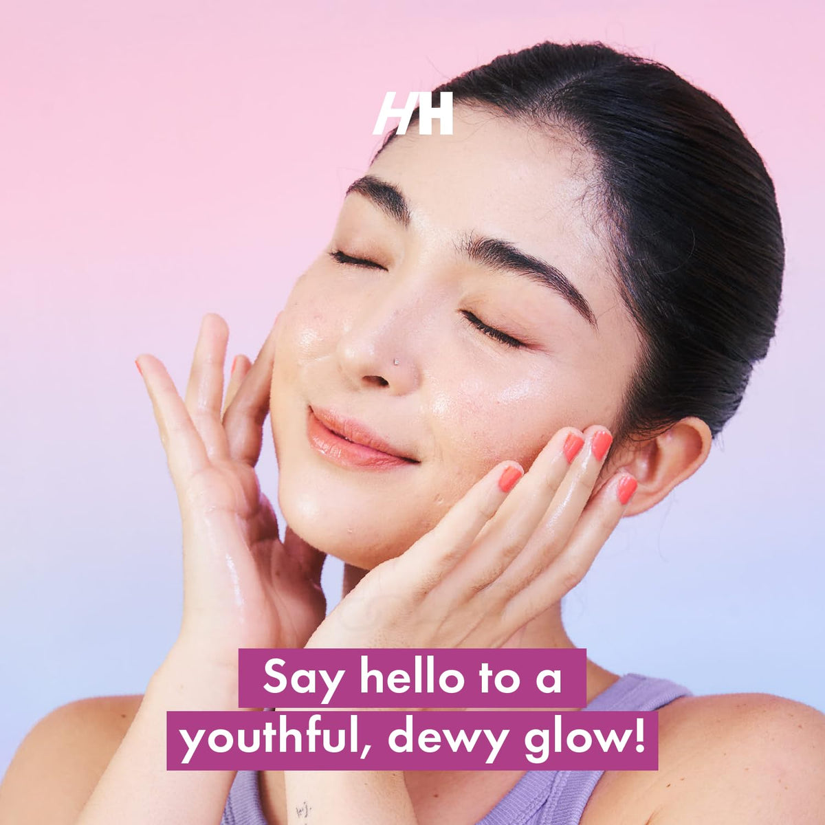 Handmade Heroes glowing skin closeup shows smooth texture and radiant tone.