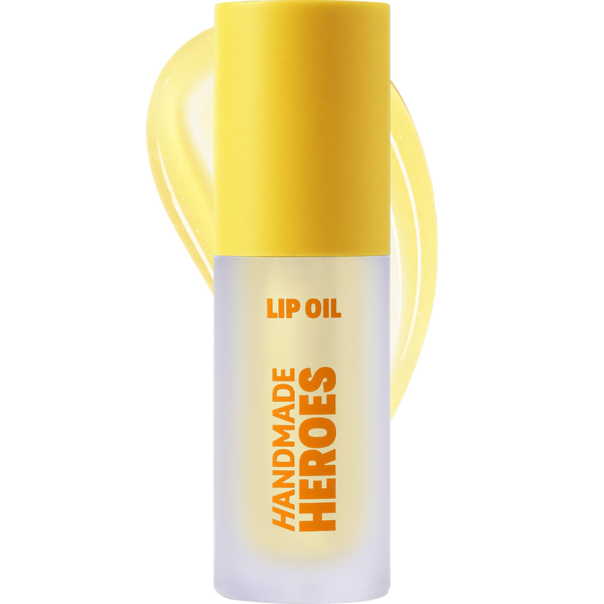 Handmade Heroes turmeric vitamin C lip gloss tube with radiant natural shine.