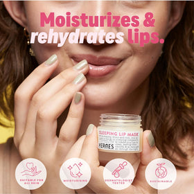 Handmade Heroes vegan cruelty-free label on lip care packaging signals ethical, clean beauty.