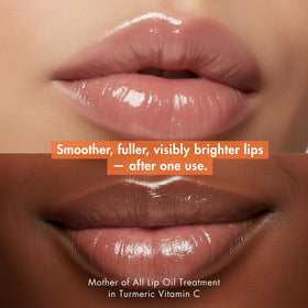 Handmade Heroes vegan cruelty-free lip gloss label on packaging.