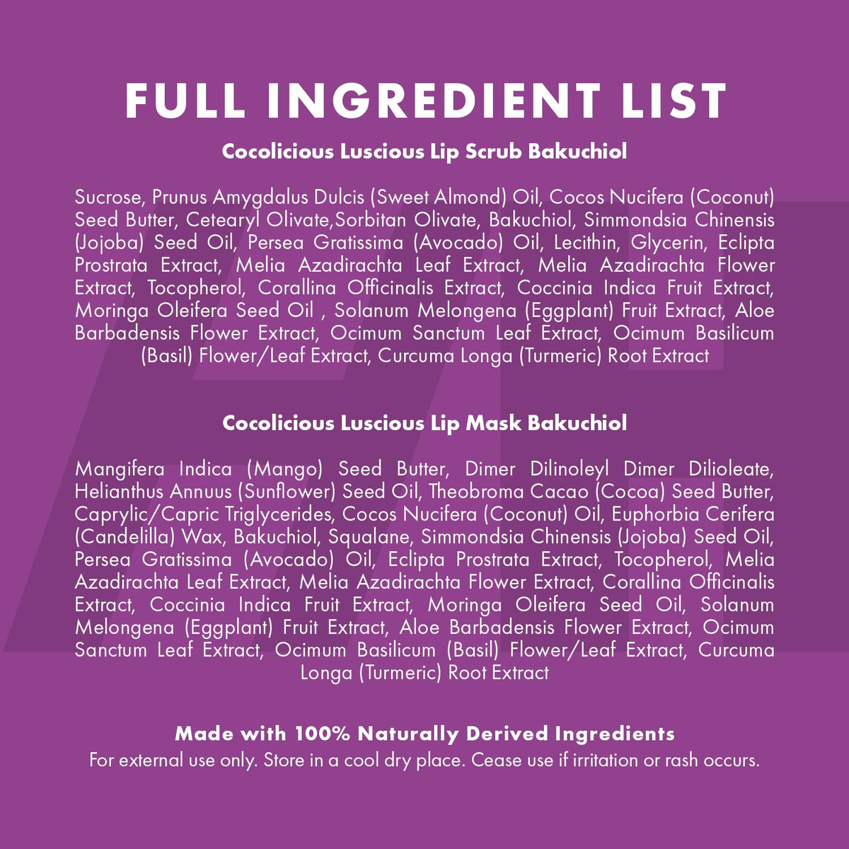 Vegan cruelty-free label on Handmade Heroes lip care set