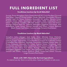Vegan cruelty-free label on Handmade Heroes lip care set