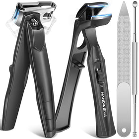 HANDWENG angled head nail clippers for precise trimming of thick nails