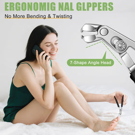 HANDWENG heavy-duty ingrown toenail clippers designed for thick nails and smooth trims.
