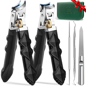 HANDWENG large wide jaw toenail clippers for thick nails deliver easy, controlled trimming.