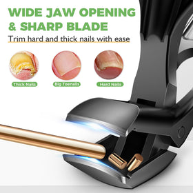 HANDWENG long-handle nail clippers reducing effort on thick nails