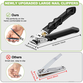 HANDWENG nail file finishes edges for smooth, polished nails.