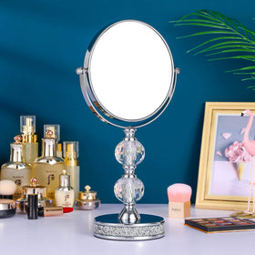 Hanjue crystal metal design accents the vanity for an elegant look