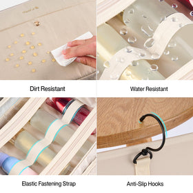 Hanke 360-degree rotating hook for easy hanging in any space.
