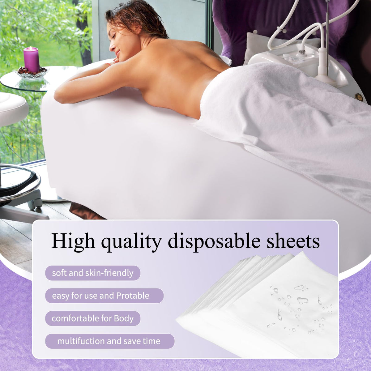 HANLIANGRJD esthetician designed sheets for single-use on the go.