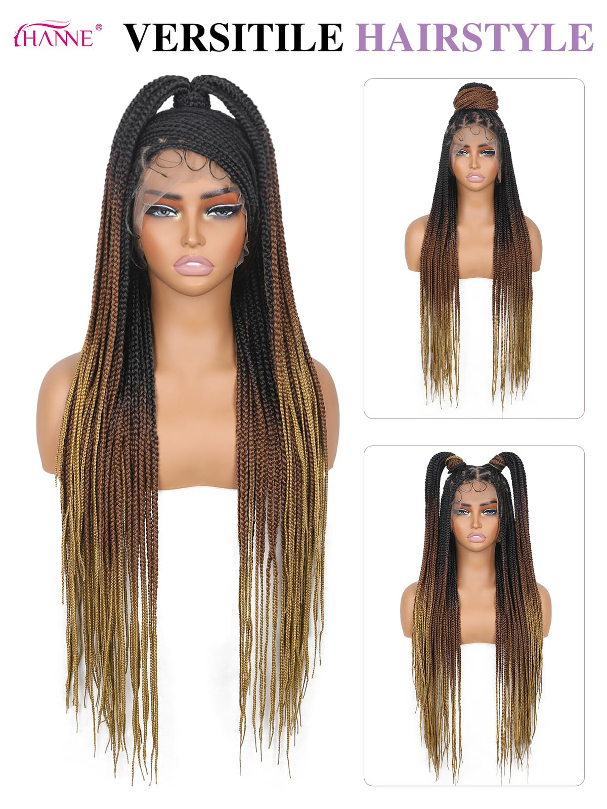 HANNE baby-hair detail creates natural look for daily wear.
