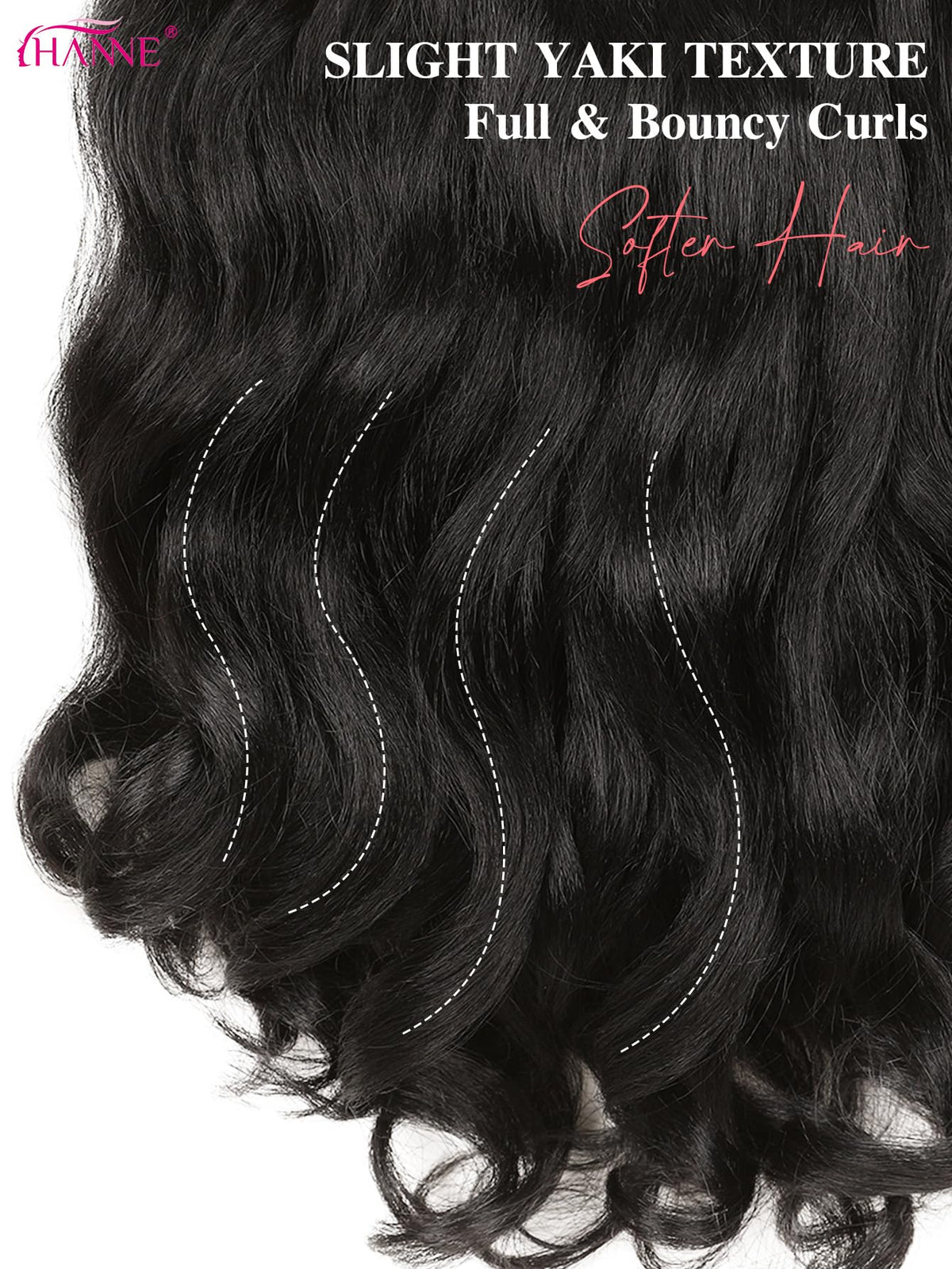 HANNE easy clip-in system for quick, glue-free daily wear