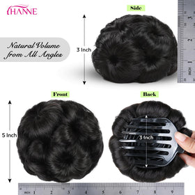 HANNE bun clip details closeup for secure fit
