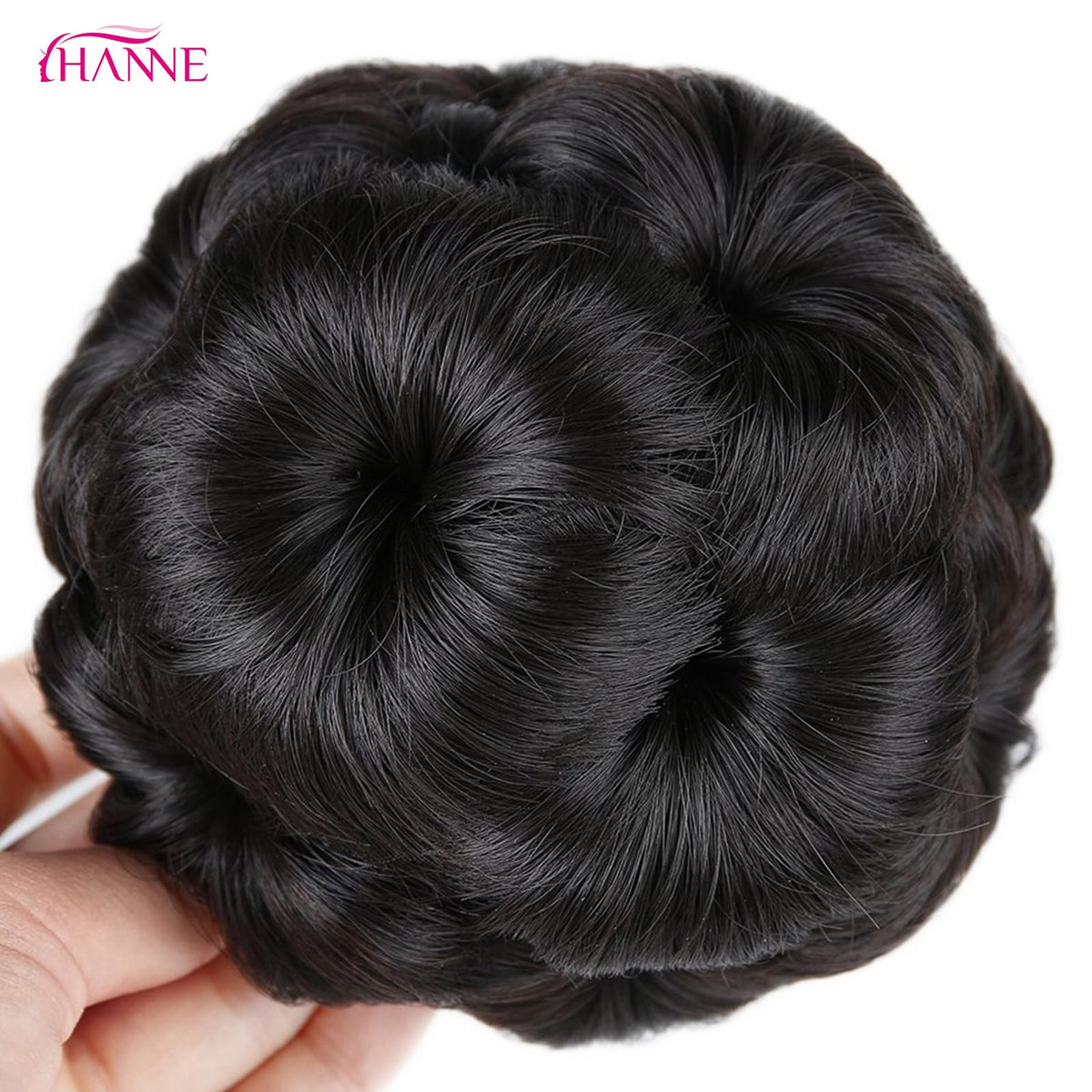 HANNE floral texture bun highlighting soft, natural finish