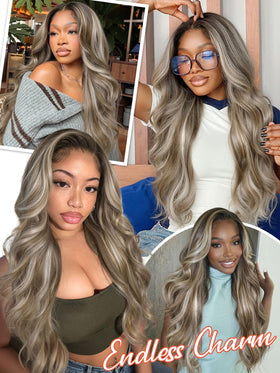 HANNE mixde blonde highlight adds vibrant dimension and style.
