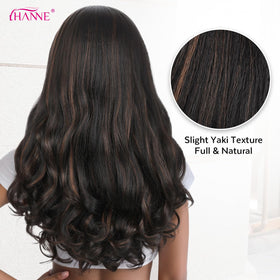 HANNE Yaki Curly V Part wig inner-cap comfort for all-day wear