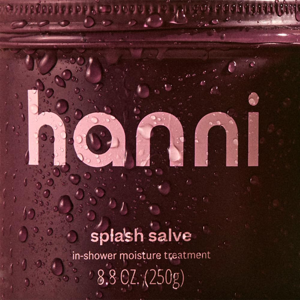 HANNI Splash Salve applied on wet skin to lock in moisture during shower
