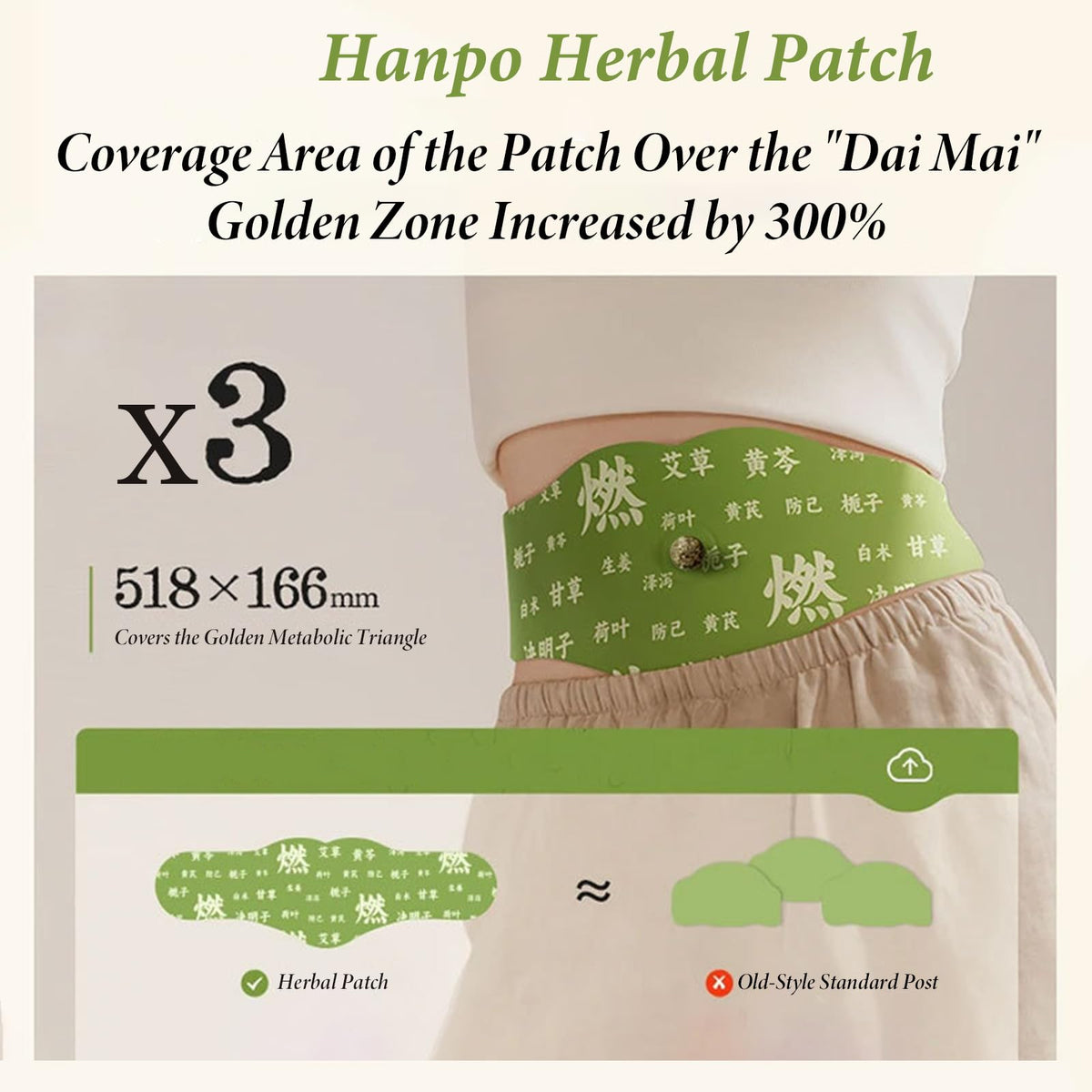 Individually wrapped Hanpo patches for on-the-go use.