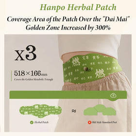 Individually wrapped Hanpo patches for on-the-go use.