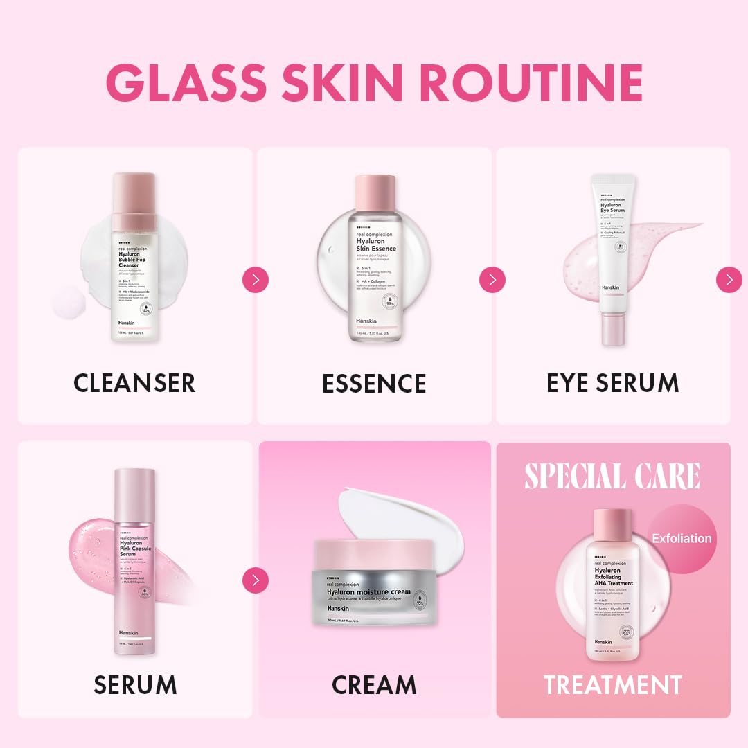 Hanskin Real Complexion moisturizer completes your routine step.