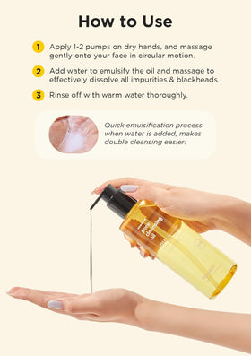 Hanskin PHA Pore Cleansing Oil mini set features tea tree and jojoba nourishes while cleansing.
