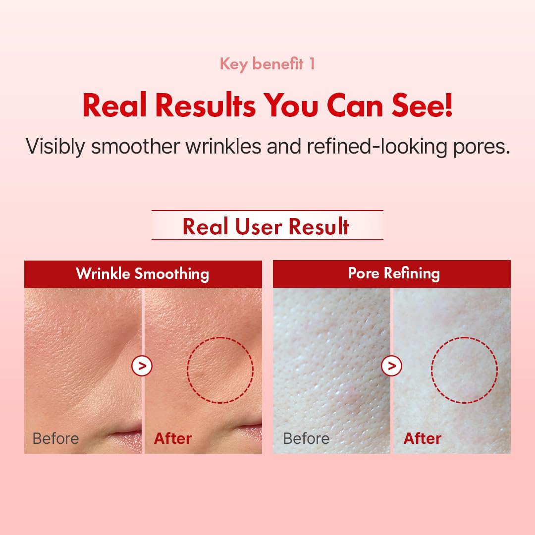 Hanskin retinol cream texture swatch on skin demonstrating smooth application