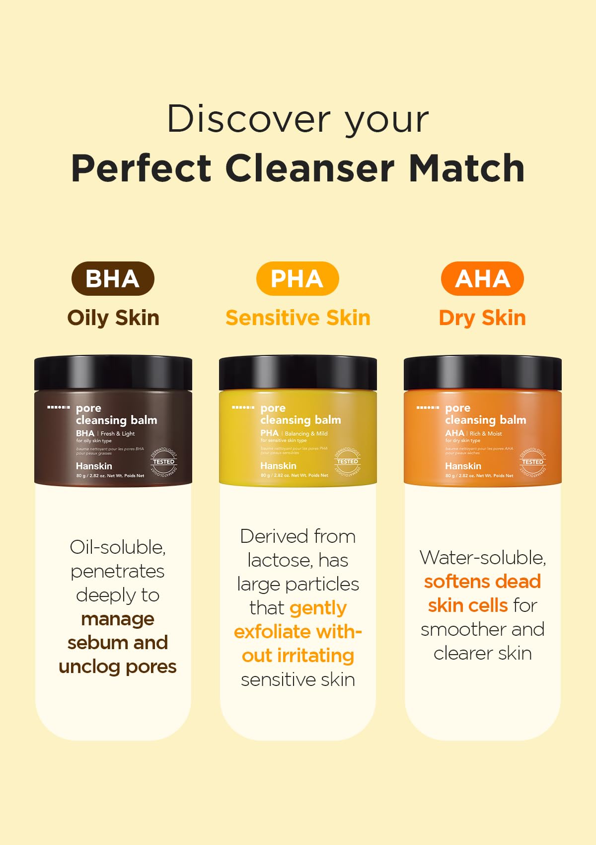 Travel-ready Hanskin solid cleanser shown for on-the-go use