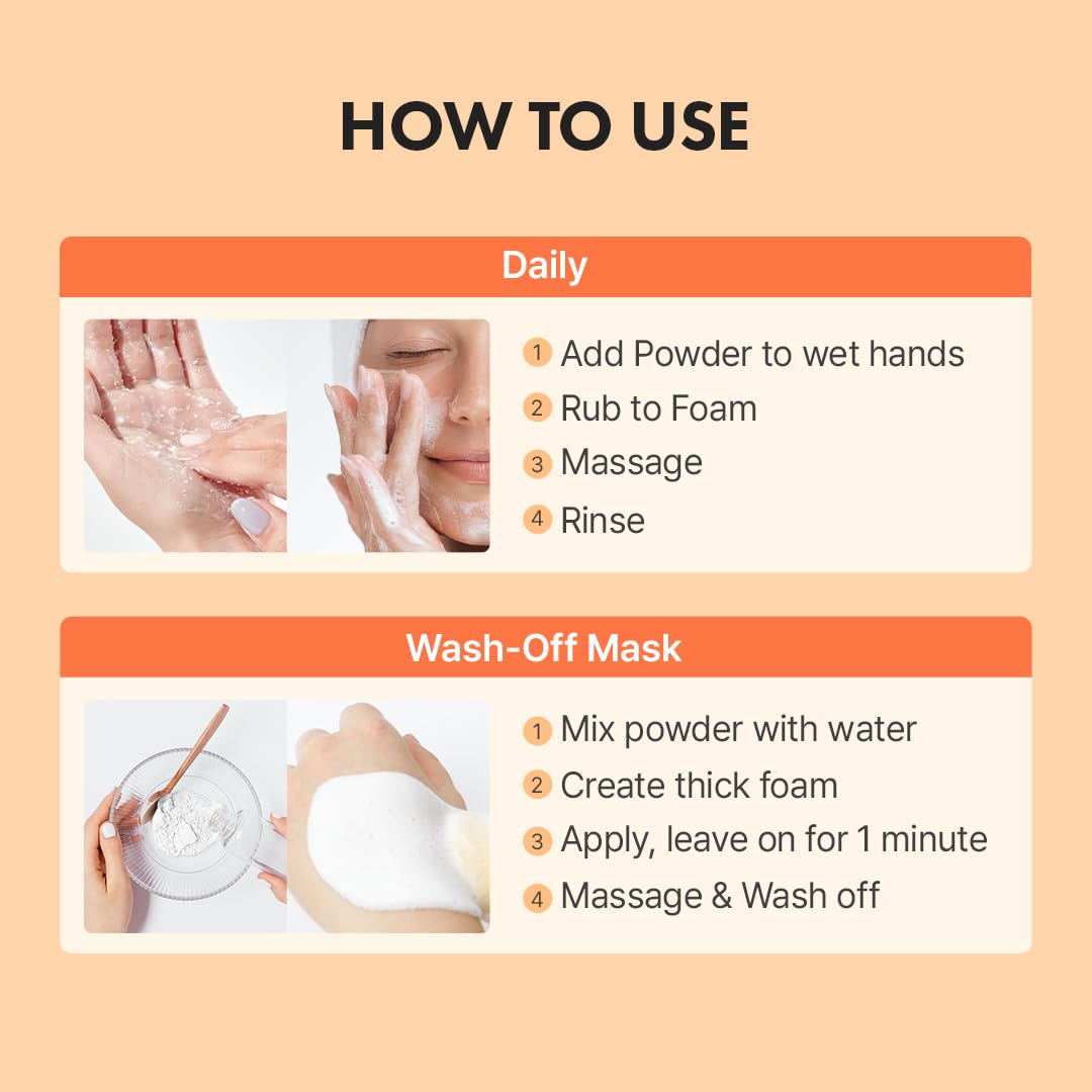 Radiant skin impression after using the cleanser