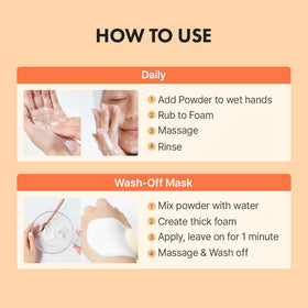 Radiant skin impression after using the cleanser