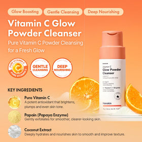 Close-up of powder texture for gentle papaya enzyme exfoliation