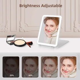 Hansong rechargeable makeup mirror with smart touch control and memory function.