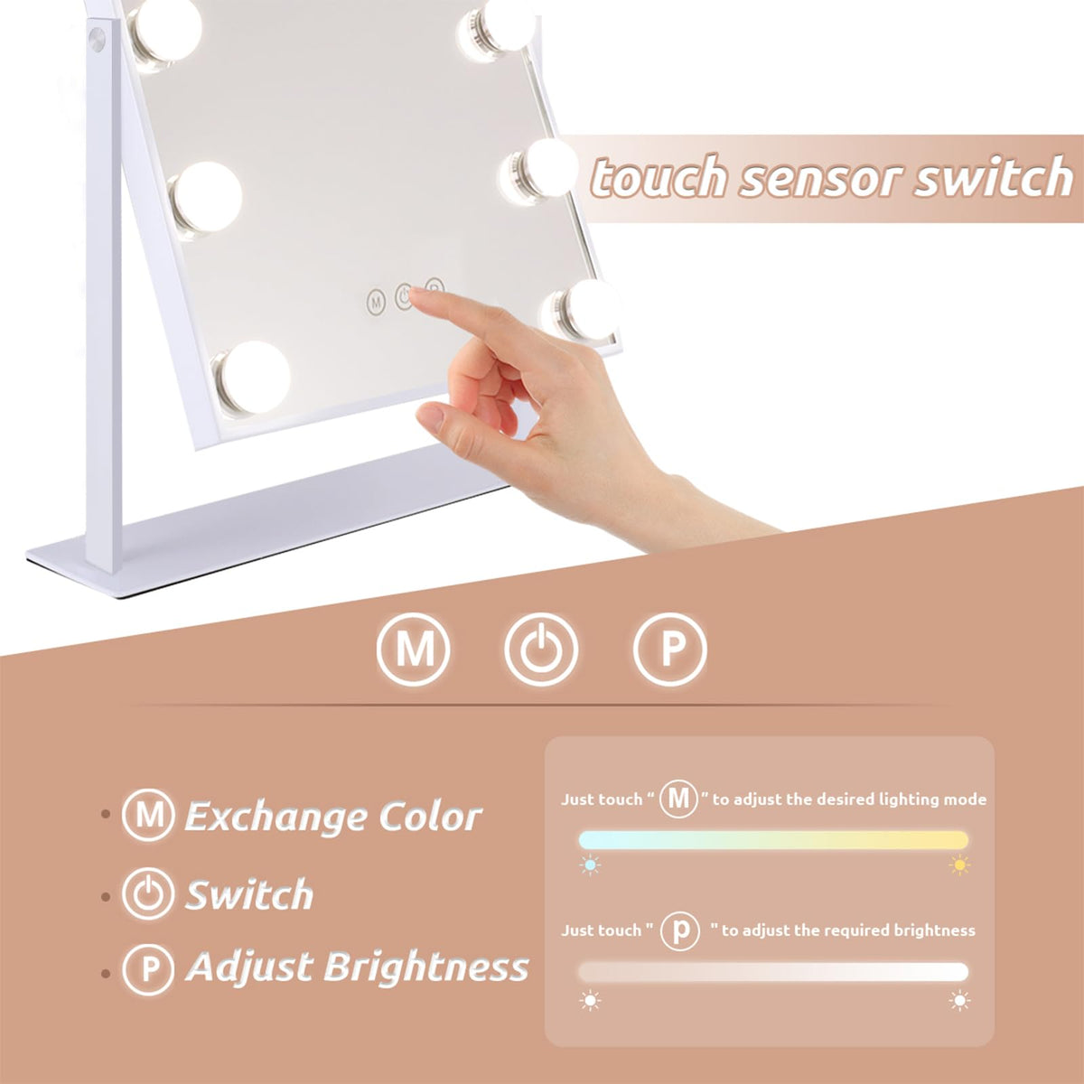 Hansong 10x magnifying mirror attachment for precise grooming
