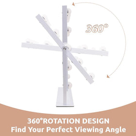Hansong vanity mirror base rotates 360 degrees for flexible angles