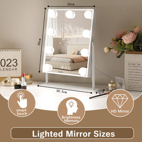 Hansong aluminum frame provides a sturdy, long-lasting vanity companion.