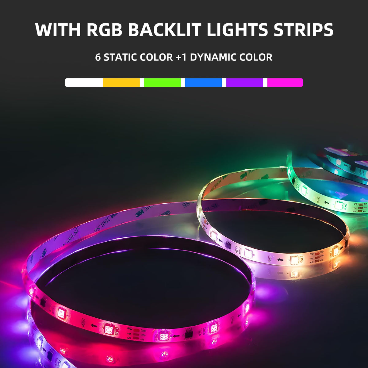 Hansong RGB backlight modes offer versatile mood and color temperature settings.