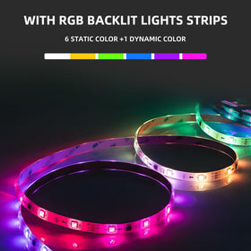 Hansong RGB backlight modes offer versatile mood and color temperature settings.