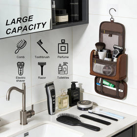 Hanvate waterproof PU leather exterior keeps contents dry