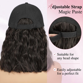 HANYUDIE hat wig blends with natural hair for a seamless, confident look.