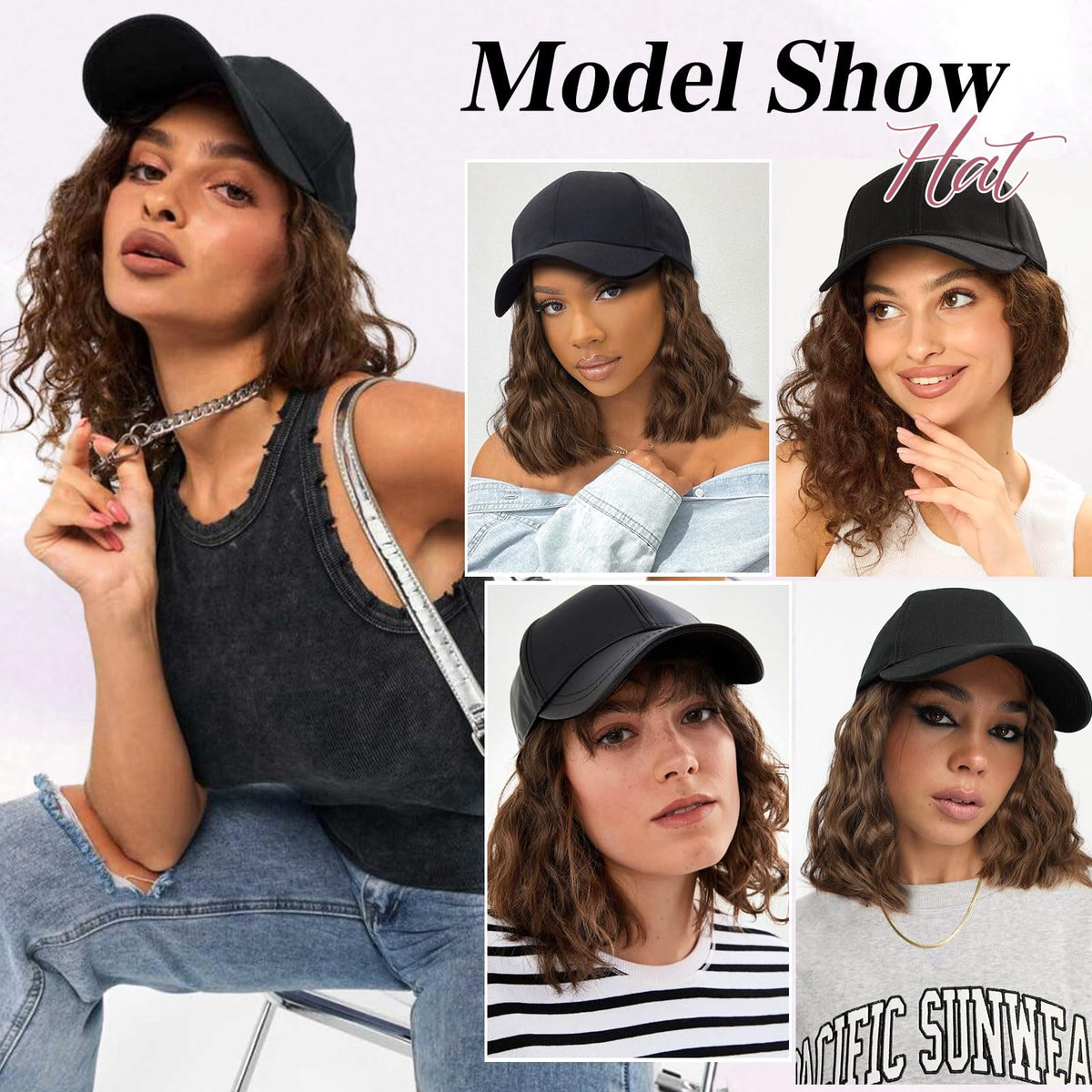 HANYUDIE hat wig provides secure, comfortable all-day wear