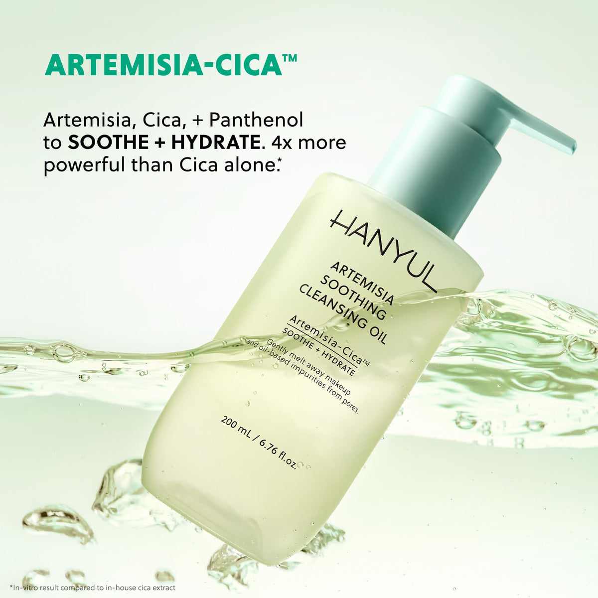 Hanyul Artemisia Cleansing Oil water emulsification into milk
