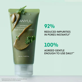 Hanyul Artemisia bottle close-up highlighting hydrating ingredients.