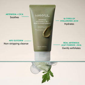 Hanyul creamy foam texture ready to rinse away impurities.